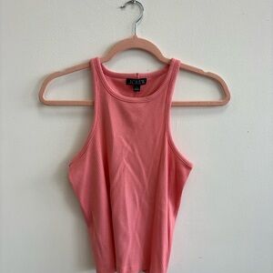 J. Crew Coral Ribbed Tank Top